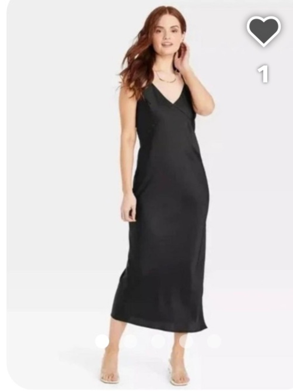 NWT a new day Black Maxi Slip Dress